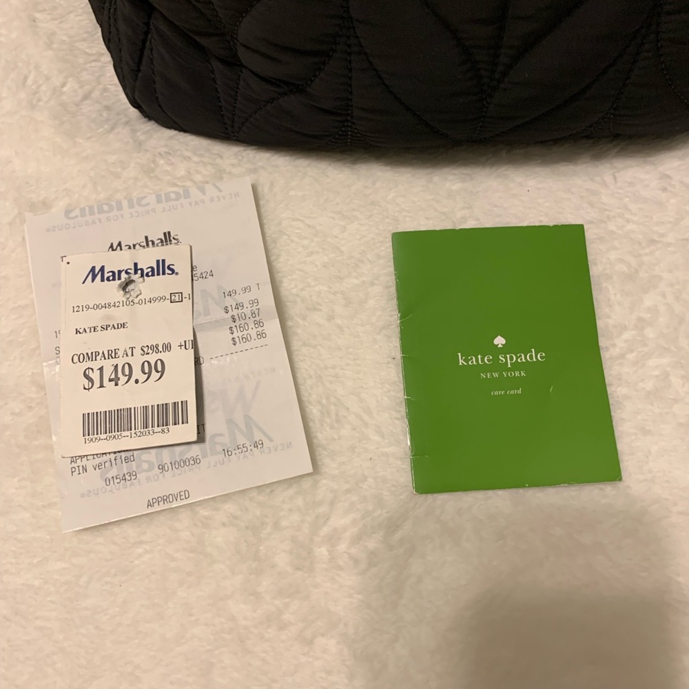 Kate Spade canvas, shoulder bag, black